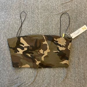 Meshki Keri Camo Crop Top M